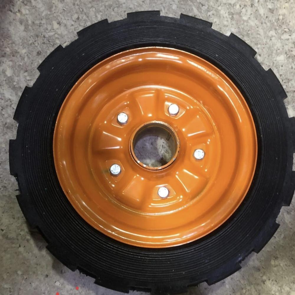 Solid Rubber Tyre - Durable Rubber, 16x3 Inches, Black | High Strength, Ideal For Trolleys, Wheel Barrows, And General Mobility Use