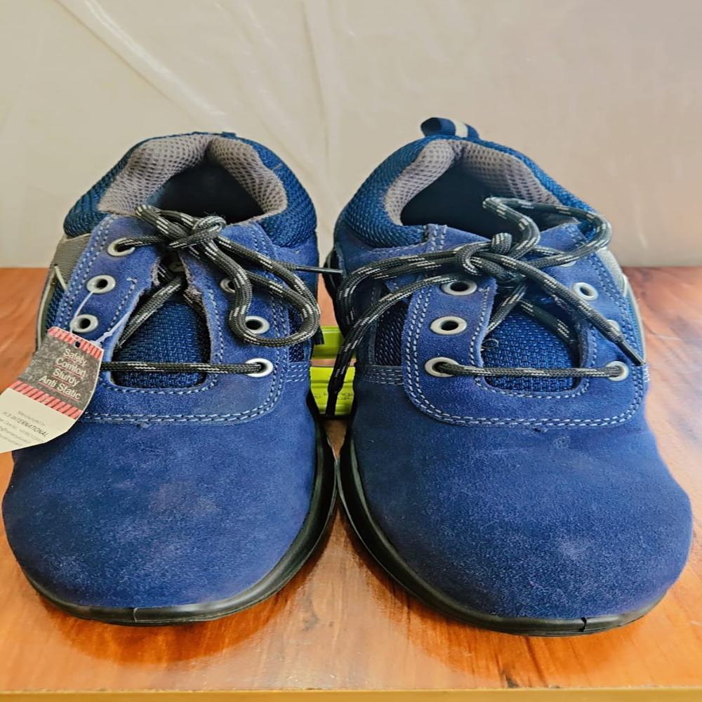 Low Ankle High Quality saued Leather SRC Slip Resistant double density  Steel toeLeather safety shoe