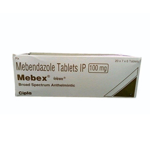 100Mg मेबेंडाजोल टैबलेट्स