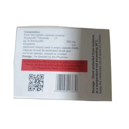 250mg Amoxicillin Capsules