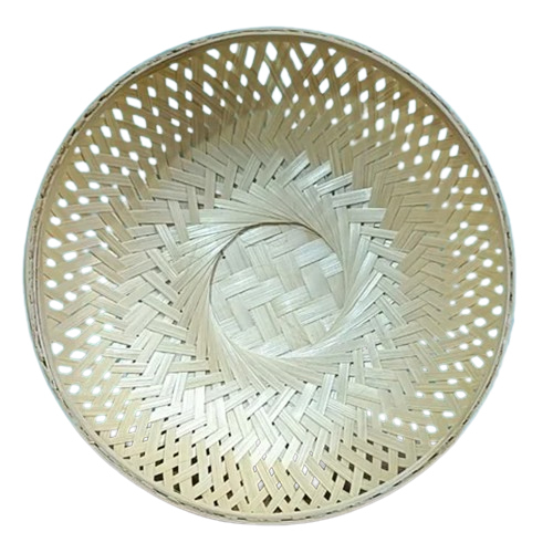 Bamboo Round Fruit Basket - Color: Brown