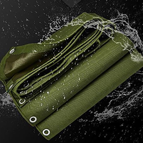 Waterproof Tarpaulin Sheet. - Color: Olive Green