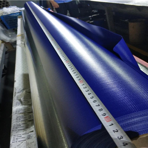 Matte Tent Truck Covering Fabrics Pvc Coated Tarpaulin Sheet - Color: Blue