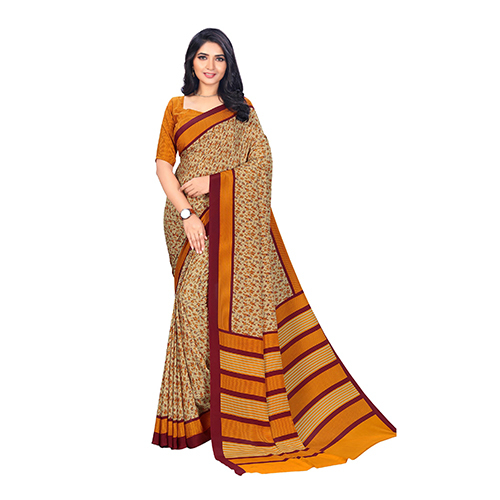 Vesbhusha Haldi with Maroon print saree