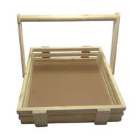 Brown Wooden Basket