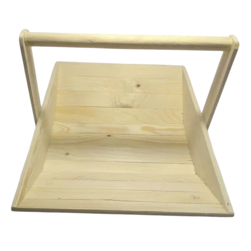Brown Wooden Vegetable Basket