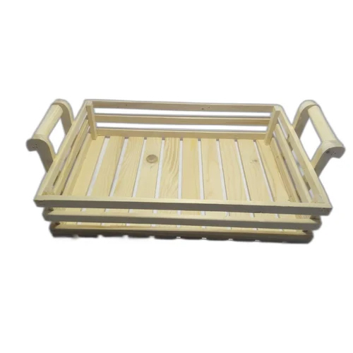 Rectangular Wooden Basket