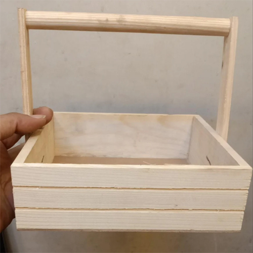 8 x 8 Inch Wooden Basket