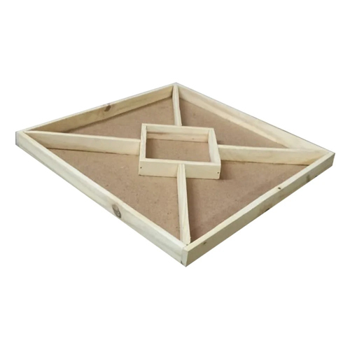 Rectangular Wooden Dry Fruit Tray - Design Type: Modern