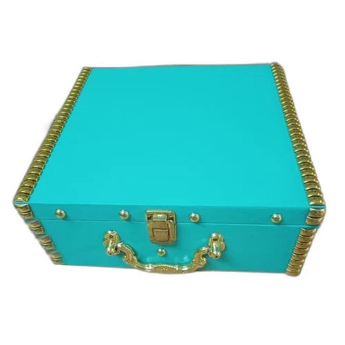 Sky Blue Pine Wood Gift Box