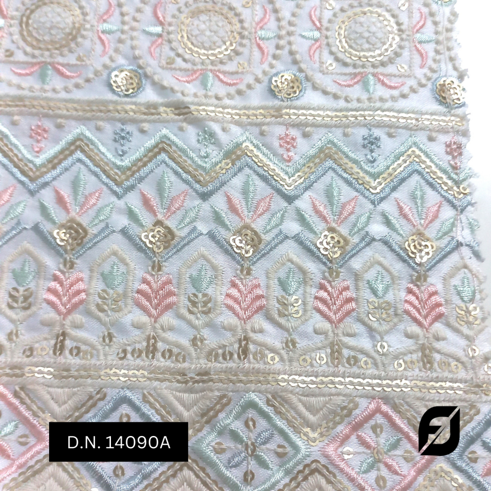 Stylish Designer Sherwani Fabric - Malai Satin, 44 Width, Dyeable, Daman Embroidered Pattern, Ideal For Groom Sherwani, Ethnic Blazers & More