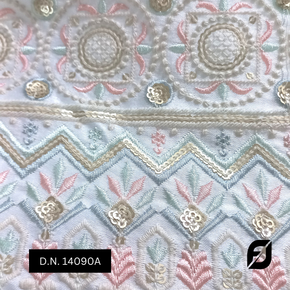 Stylish Designer Sherwani Fabric - Malai Satin, 44 Width, Dyeable, Daman Embroidered Pattern, Ideal For Groom Sherwani, Ethnic Blazers & More