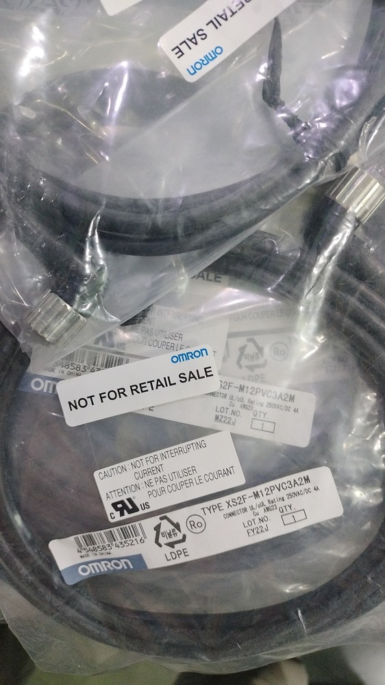 OMRON SENSOR CONNECTOR CABLE, XS2F-M12PVC3A2M