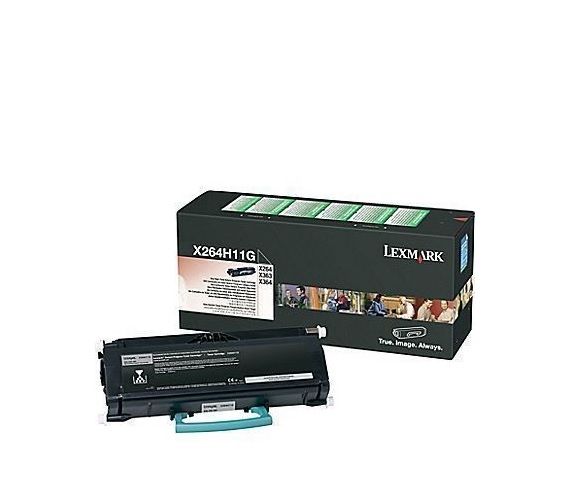 Lexmark X264 dn Toner Cartridge, Black X264H11G