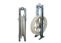 Transmission Line Tools Single Wheel Conductor Stringing Block Pulleys - Color: Silver