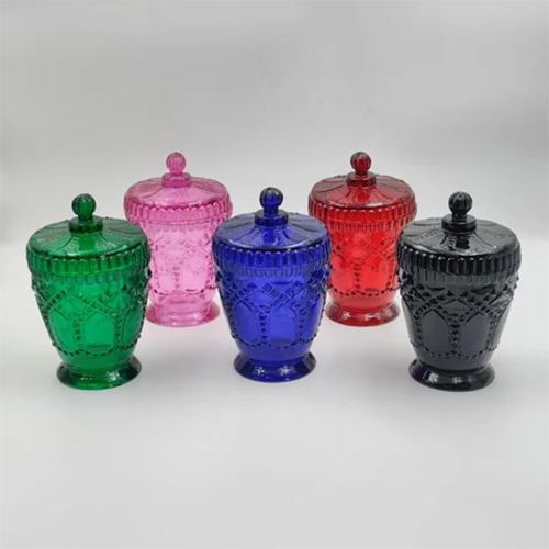 Decorative Glass Candy Jar