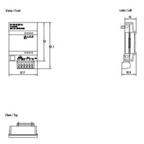 Siemens S7-1200 Plc Module 6es7223-3bd30-0xb0