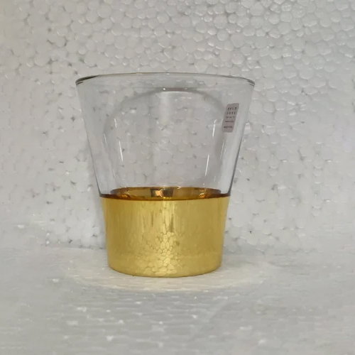 180ml Drinking Glass With Gold Plaiting