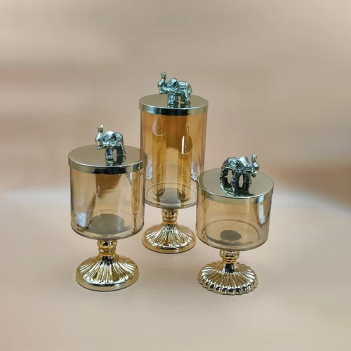 1000ml Decorative Glass Jars With Lid