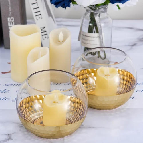 Glass Candle Holder