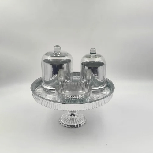 Silver Platter Gift Hamper - Material: Glass