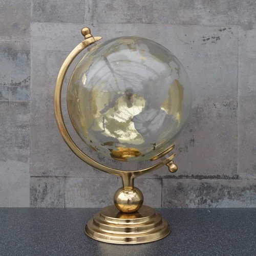 Silver Gold Copper Glass Globe