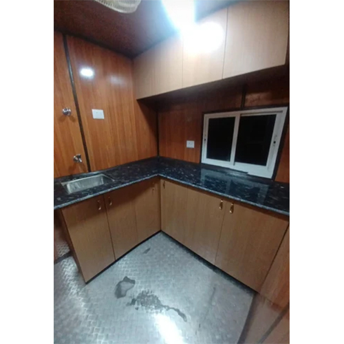 Portable Kitchen Cabin - Steel Structure, Custom Dimensions (L*W*H) , Aluminum Roof, PVC Door, Versatile Housing Solution for Various Applications