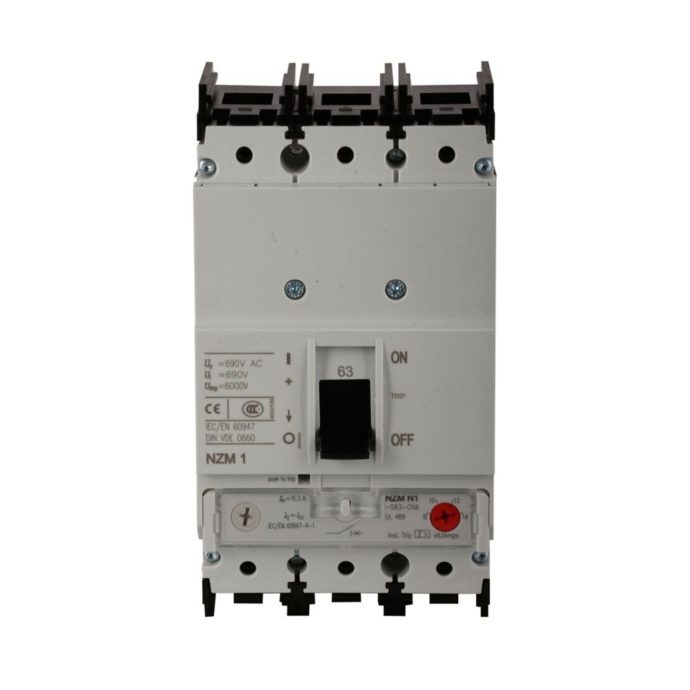 DC MCCB 125A 3Pole/4Pole 1000V AC / 1500V DC NZM Sereis MCCB 25/36/50kA  Make- Eaton/ABB