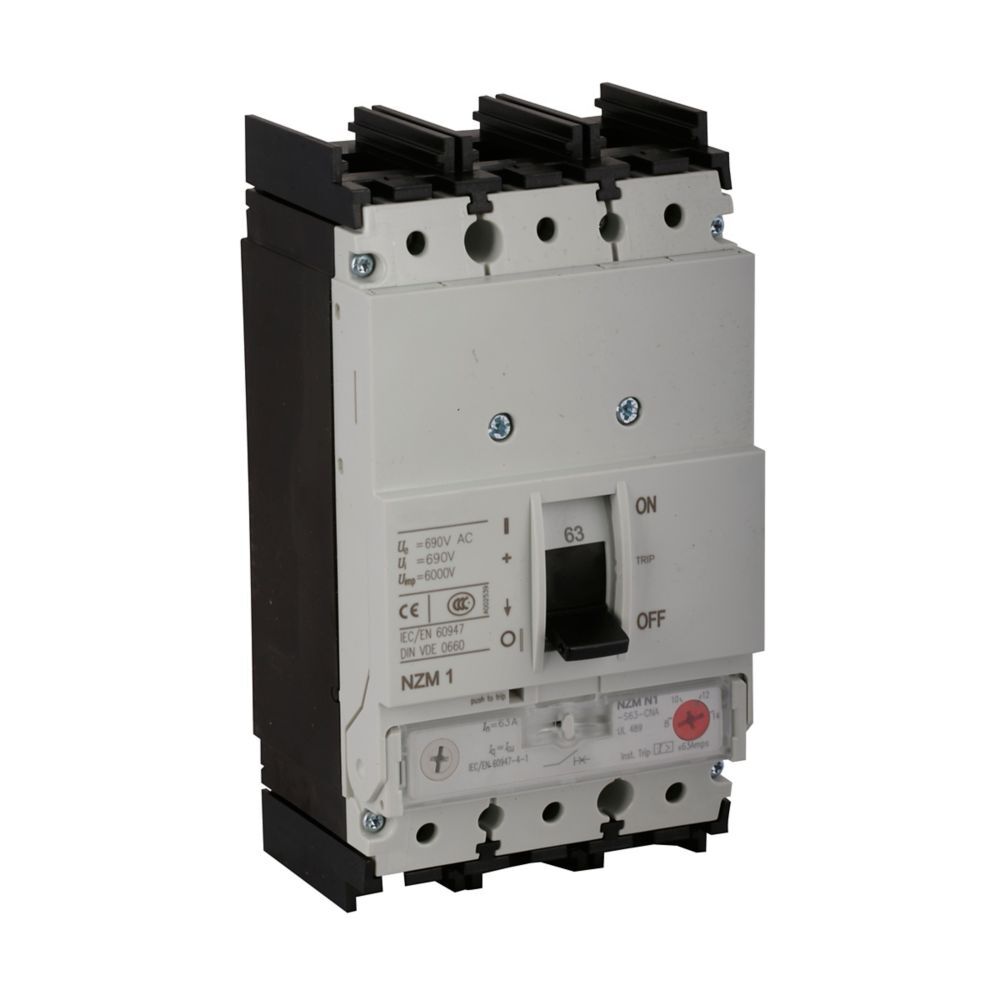 DC MCCB 125A 3Pole/4Pole 1000V AC / 1500V DC NZM Sereis MCCB 25/36/50kA  Make- Eaton/ABB