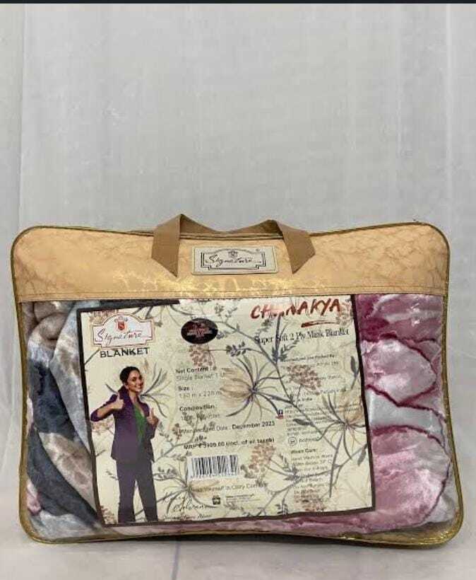 SIGNATURE ( CHANAKYA  DOUBLE PLY DB BLANKET )