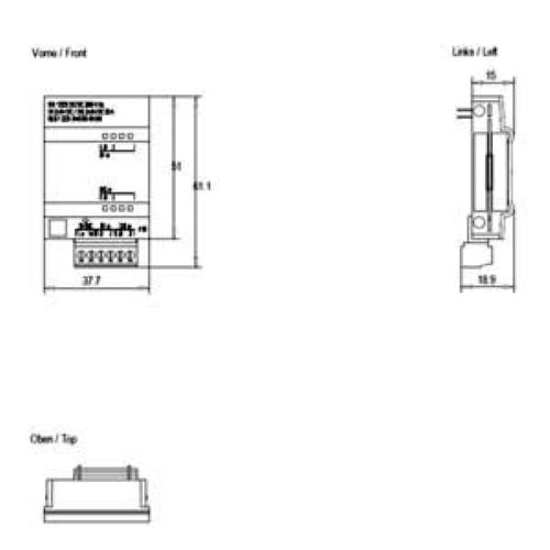 Siemens S7-1200 Plc Module 6es7222-1bd30-0xb0