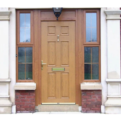 Upvc Home Door - Color: Brown