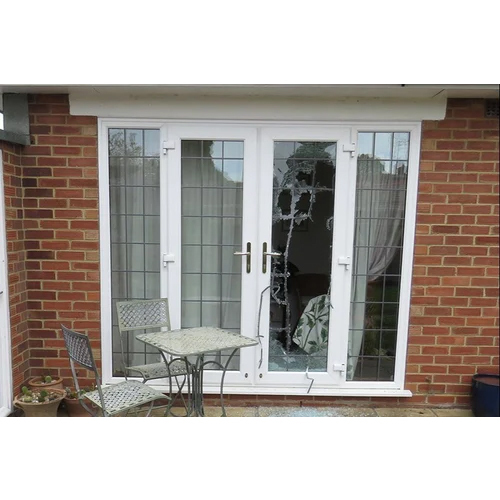 Upvc Glass Door - Color: White