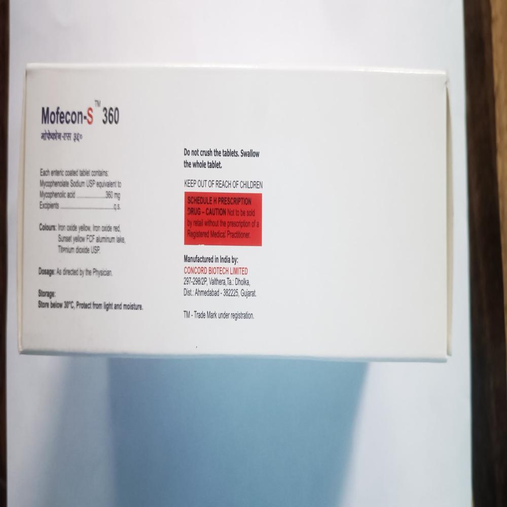 Mofecon-s 360mg Tablet - Recommended For: All