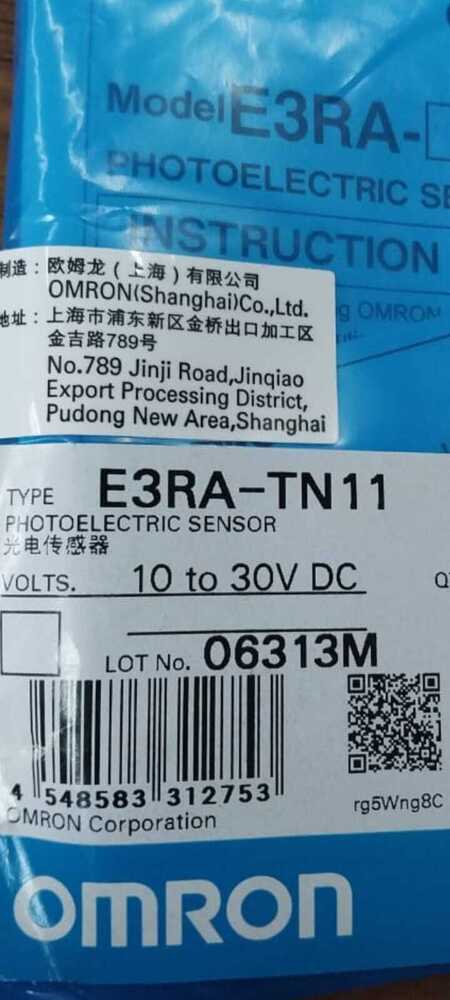 OMRON PHOTOELECTRIC SENSOR 10 TO 30VDC, E3RA-TN11