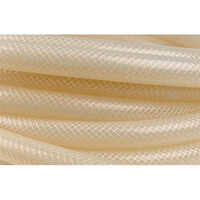 Platinum Cured Silicone Braided Hose - Color: White