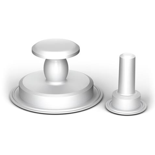 Industrial Silicone Diaphragm - Color: White