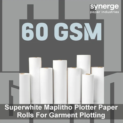 60 Gsm 72 Inch Width Garment Super White Plotter Paper Rolls - Size: 62"