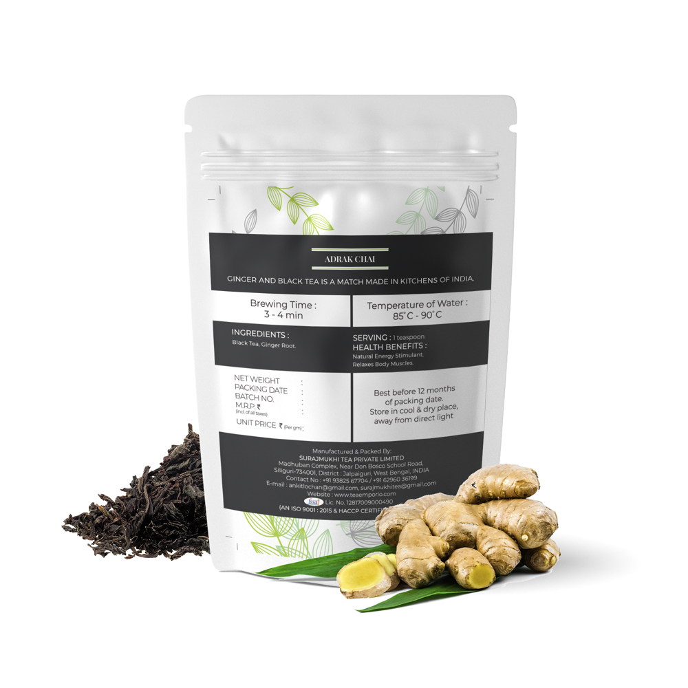 Fresh Adrak Chai - Color: Black