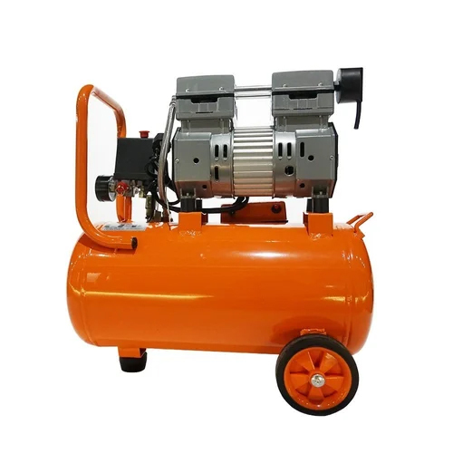 Oil Free Reciprocating Air Compressor - Mild Steel Construction, 6 HP Power, Electric-Powered, 240 Volt Voltage | Oil-Less Lubrication for Contamination-Free Applications
