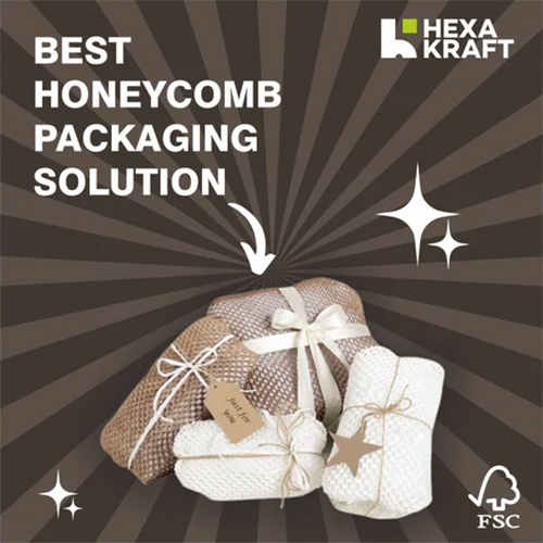 सुरक्षित डिलीवरी के लिए किचनवेयर Hexakraft हनीकॉम्ब पेपर कुशन