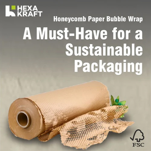 Beauty Hexakraft Honeycomb Paper For Fragile Cosmetic Packaging - Color: Brown