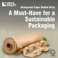 Beauty Hexakraft Honeycomb Paper For Fragile Cosmetic Packaging - Color: Brown