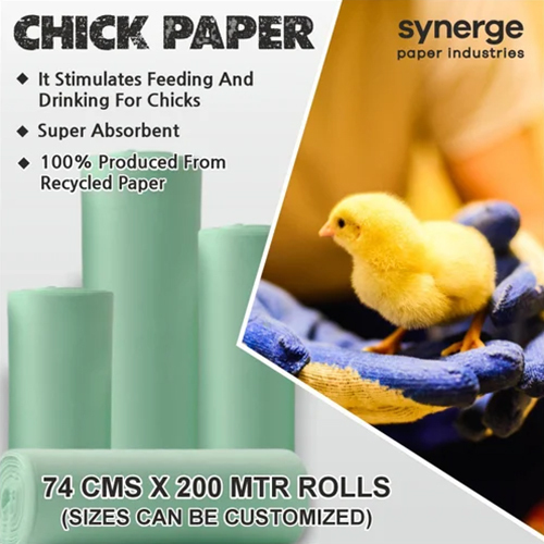 Eco-Friendly Chick Starter Paper Poultry Brooding - Color: White