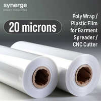 72 Inch Width Poly Film Rolls For Garment Cnc Auto Cutter And Spreader - Color: White