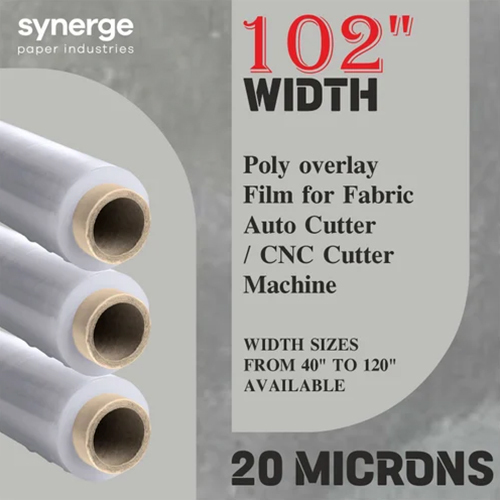 102 Inch Width Poly Film Rolls For Garment CNC Auto Cutter And Spreader