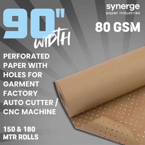 90 Inch CNC Cutter Garment Perforated Paper Rolls