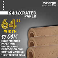 64 Inch Width Garment Perforated Paper Rolls - Color: Brown