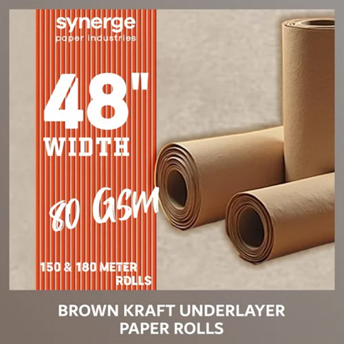 80 Gsm 48 Inch Underlayer Roll - Color: Brown