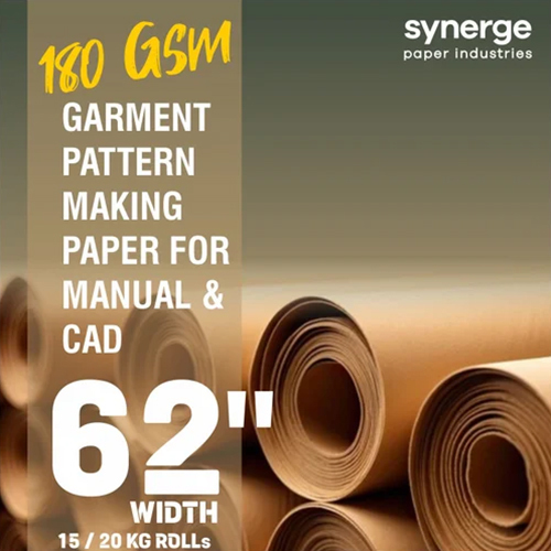 180 Gsm 62 Inch Width High-Quality Garment Pattern Paper Rolls - Color: Brown